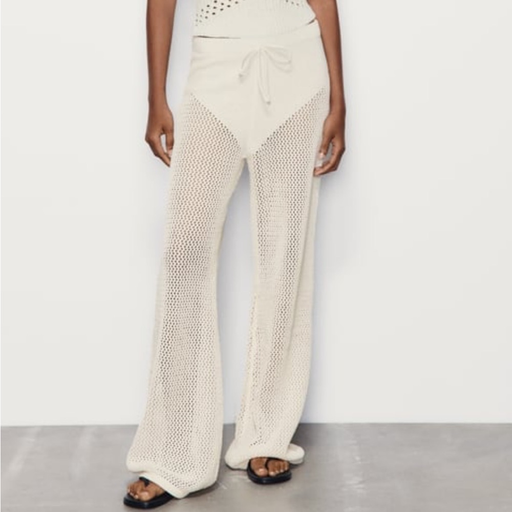 Zara crochet summer pants